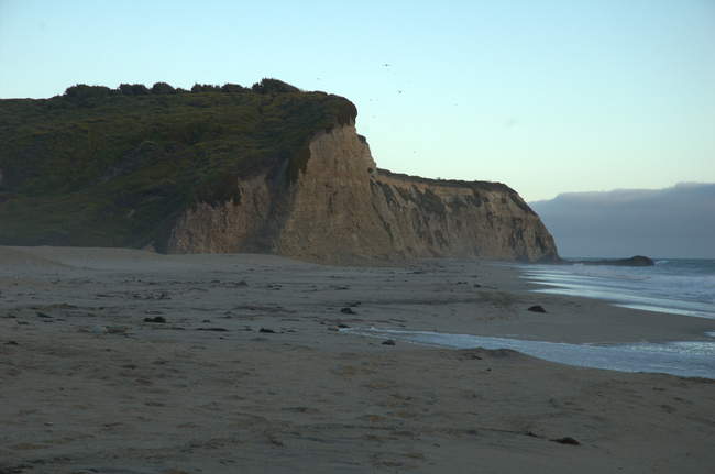 Bluffs seen from the beach