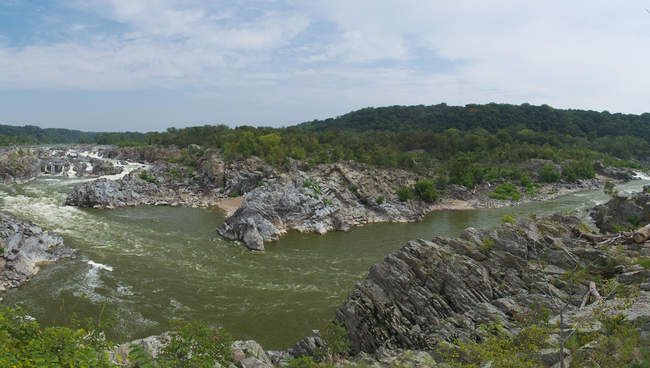 Another view of overlook three at Great Falls Park
