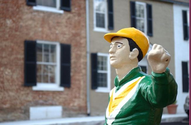 A jockey statue in Middleburg